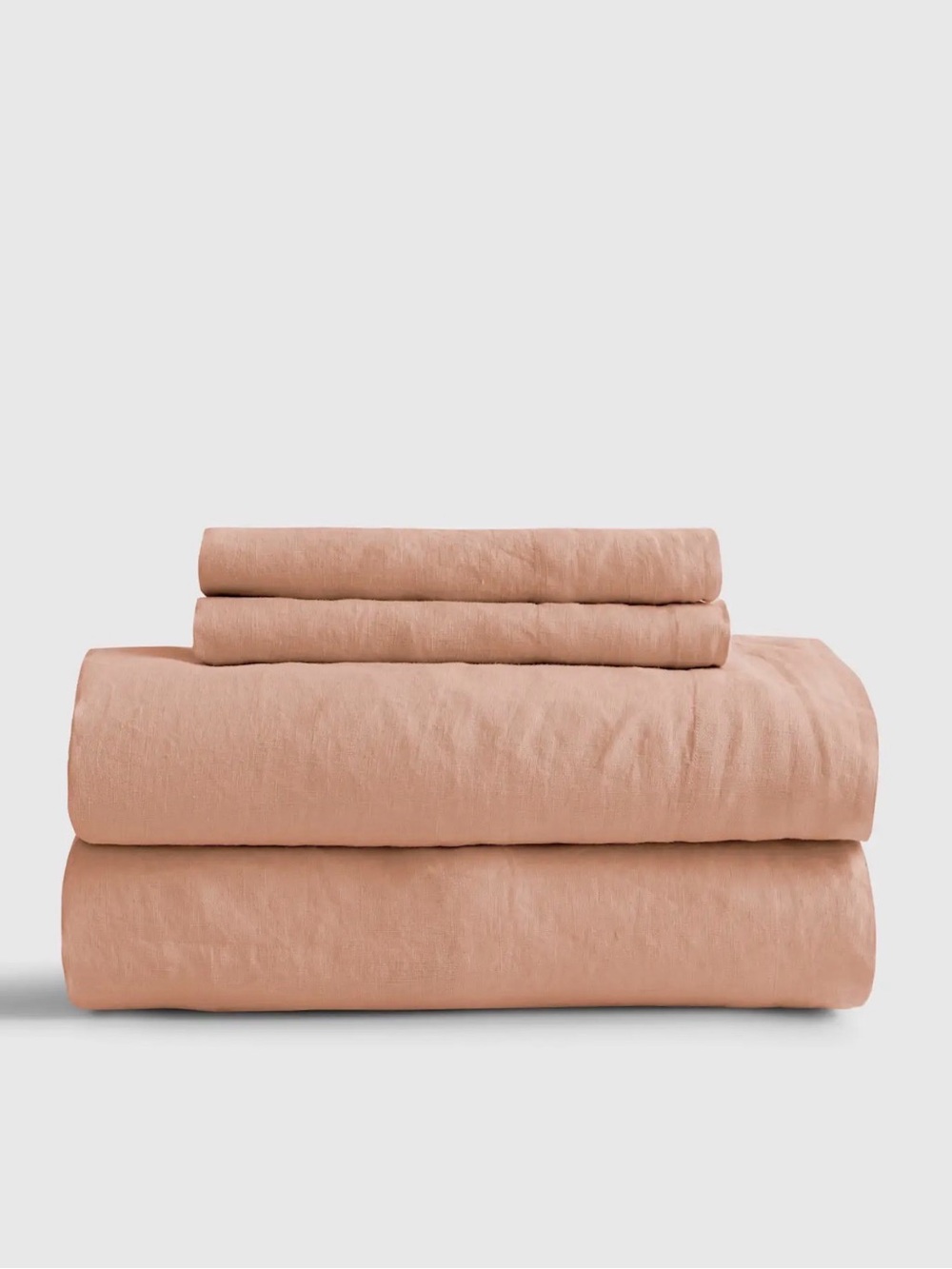 NWOT Quince European Linen Desert Sunset Twin XL Sheet Set - Retail $144